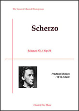 Scherzo No.4 Op.54 piano sheet music cover